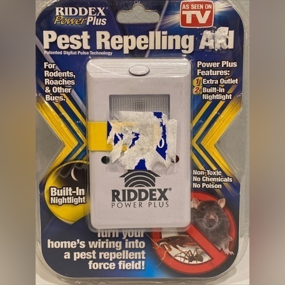 NEW RIDDEX Power Plus Insect Repellent Plug in‎ Mouse Rodents Roaches Deterrent